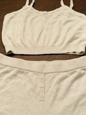 WILT, NWOT, ivory and gold night outfit